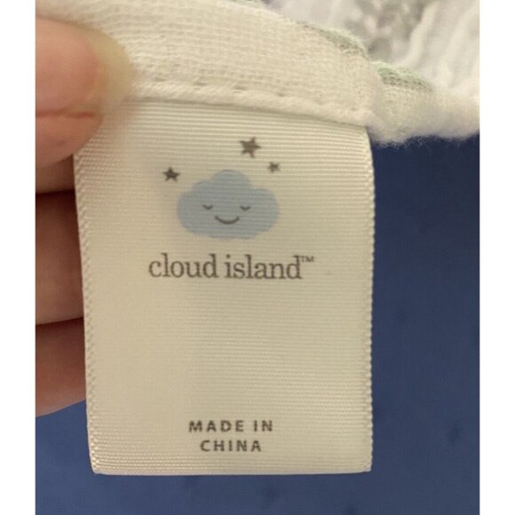 Cloud Island Muslin Swaddle Receiving Baby Blanket Balloons Teal &  Gray 42x4 - Picture 3 of 5